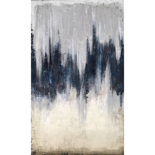 Shades Wall Decor by Moe's Home Collection in multi. Made from paint on canvas, wood stretchers in a coastal style.