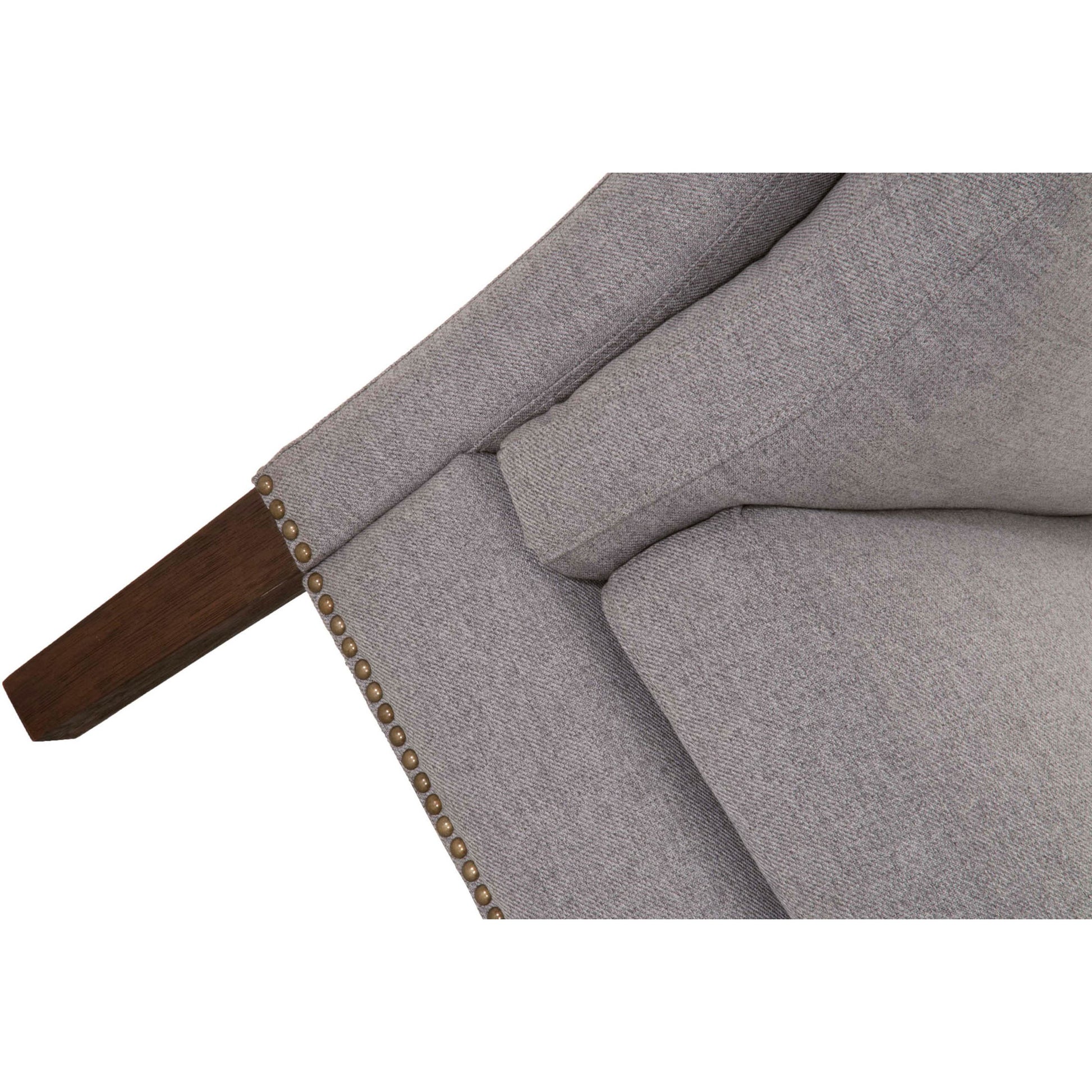 Warner Bench by Essentials For Living in natural gray ash, bisque french linen. Made from solid ash wood, plywood, 50% linen, 50% polyester fabric, foam in a traditional style.