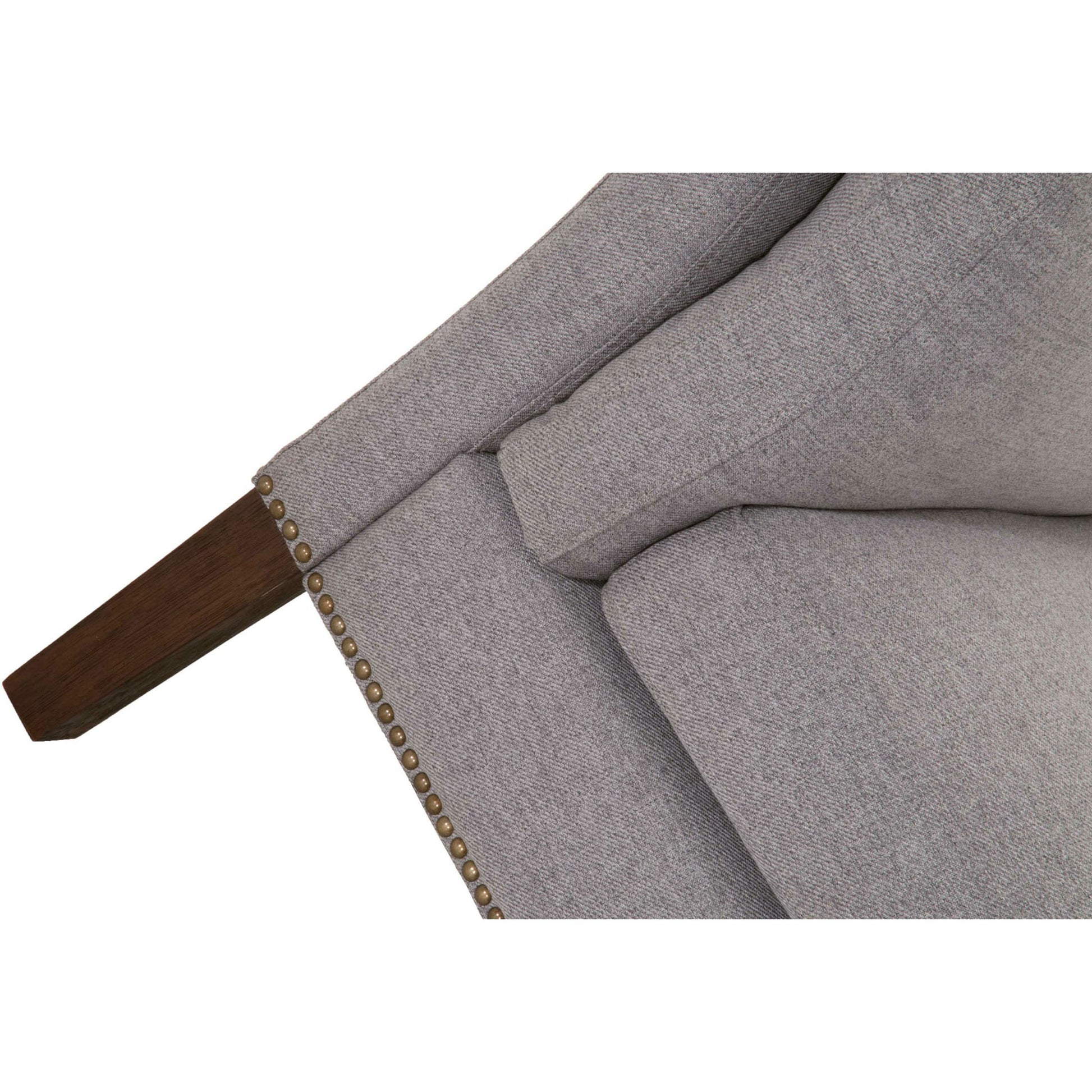 Warner Bench by Essentials For Living in natural gray ash, bisque french linen. Made from solid ash wood, plywood, 50% linen, 50% polyester fabric, foam in a traditional style.