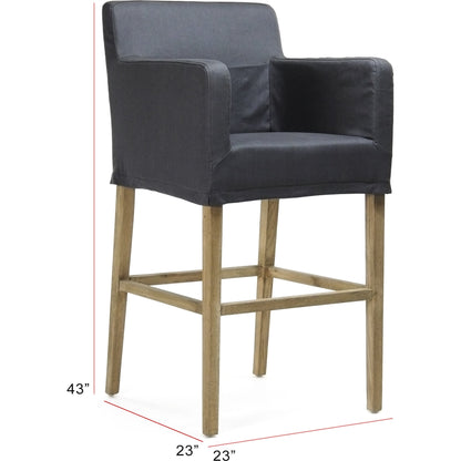 Avignon Slipcover Bar Stool by Zentique. Made from unique in a modern style.