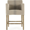 Blue Striped Khaki Linen
