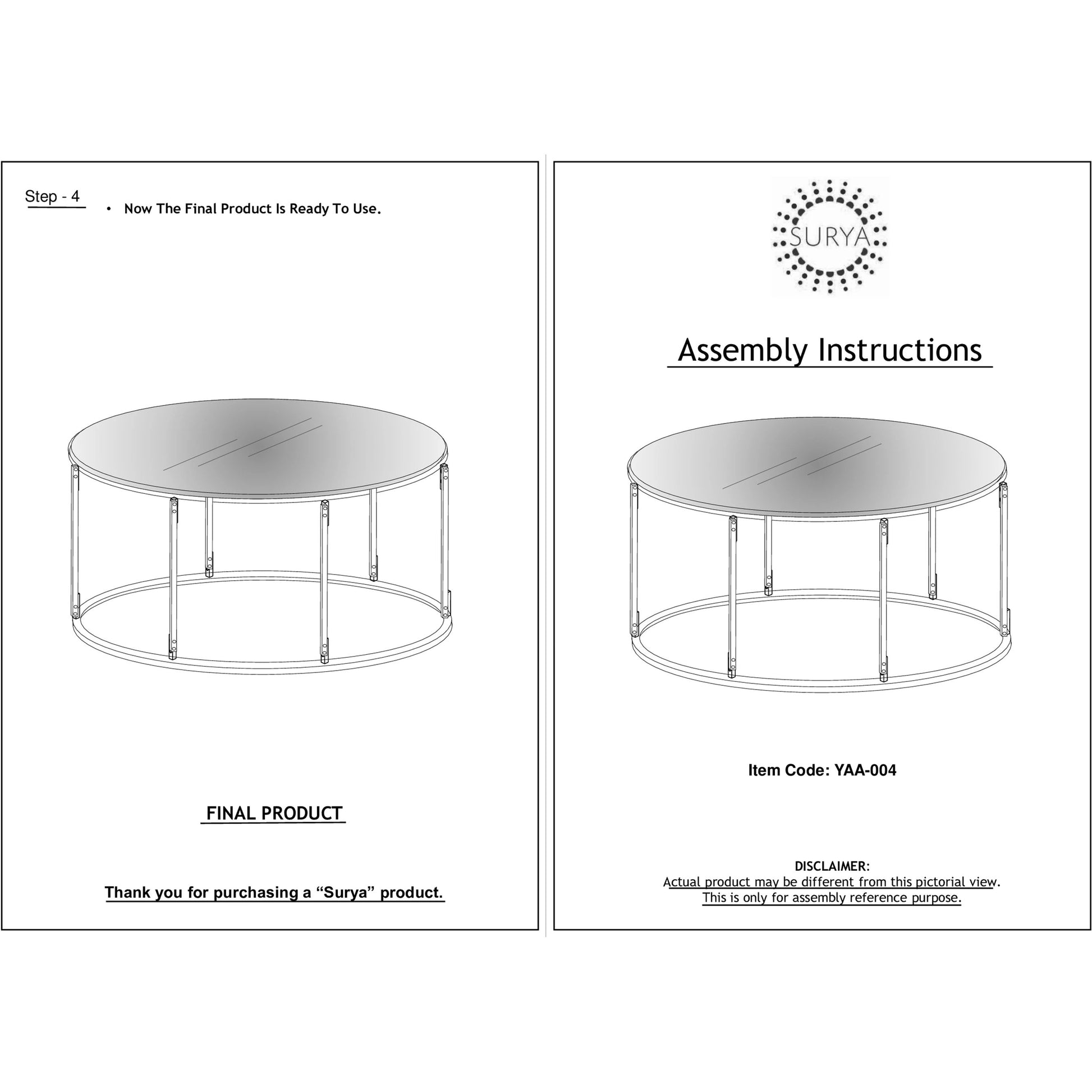 Aryaa - 30747 by Livabliss in top: clear, base: black and powder coatedtranslucent. Made from top: glass, base: 100% metal in a modern style.