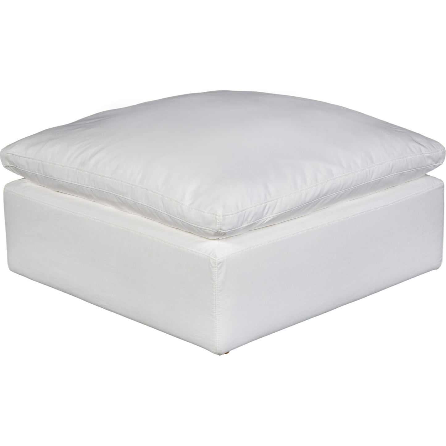 001 SR-779071 | Primary Silo | Terra Condo Ottoman by Moe's Home Collection. Made from fabric: 98% polyester, 2% nylon, plywood frame, 50% feather, fibre blend channeled in a modern style.