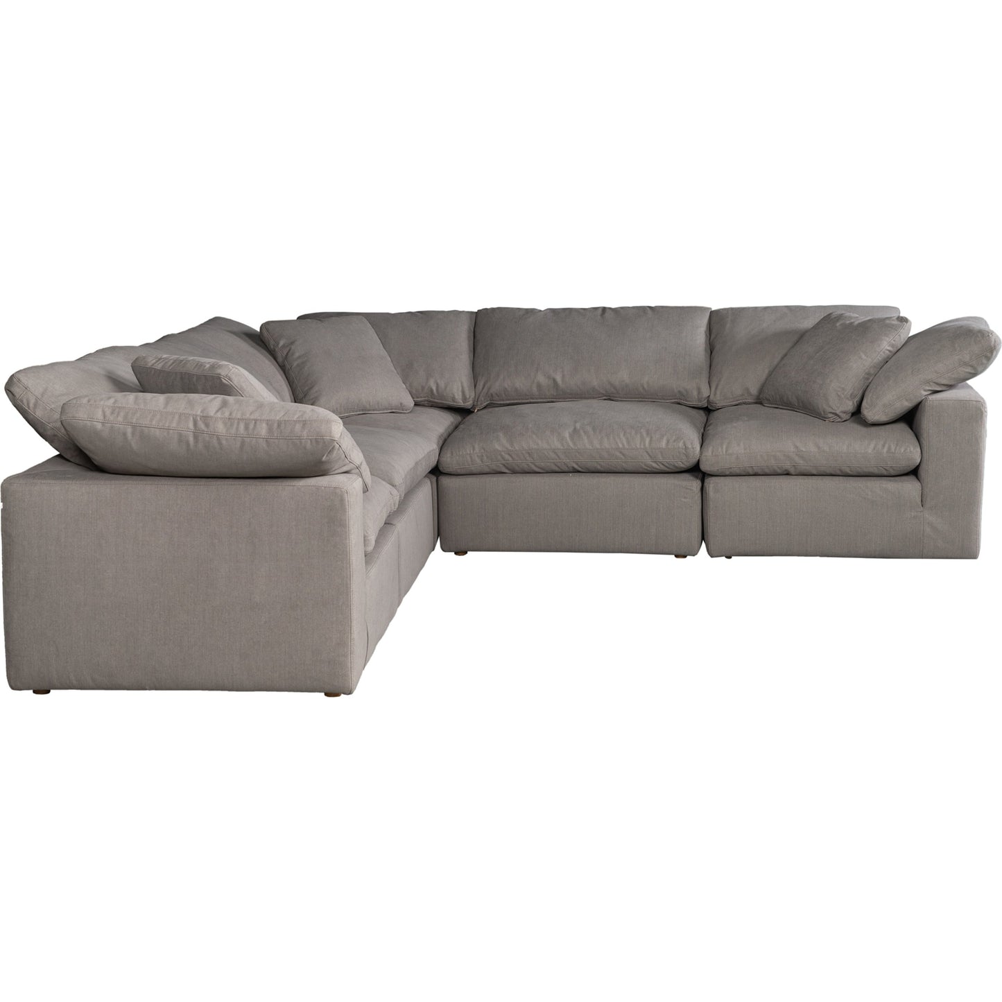 006 SR-779062 | Additional Silo | Terra Condo Classic L Modular Sectional by Moe's Home Collection in light gray. Made from fabric: 98% polyester, 2% nylon, plywood frame, 50% feather, fibre blend channeled in a modern style.