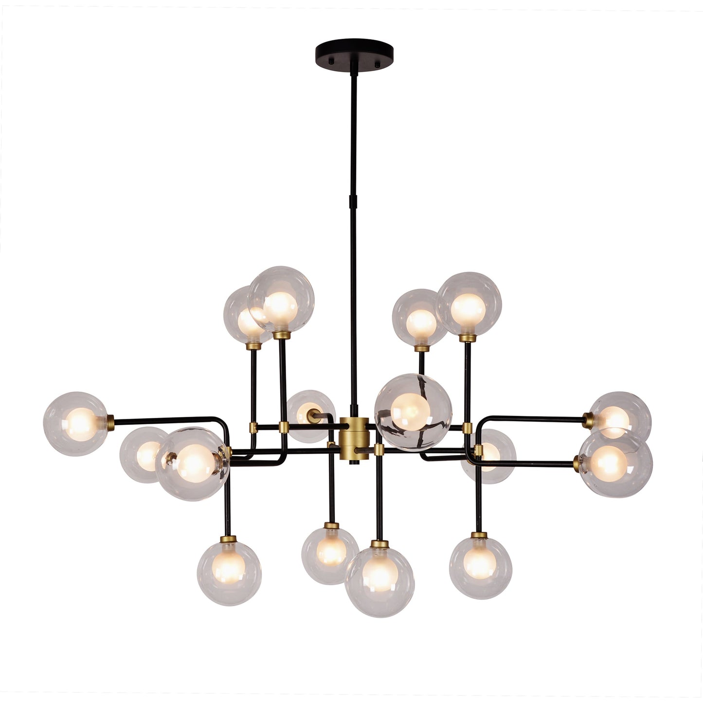 000 SR-900031 | Primary Silo | Abstract Globe Pendant Light by Zentique in iron, glass. Made from iron, glass in a modern style.