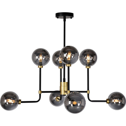Abstract Globe Pendant Light by Zentique in iron, glass. Made from iron, glass in a modern style.