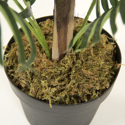 Faux Green Leaf Fern by Zentique in green. Made from wood, plastic, cloth in a coastal style.