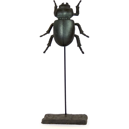 Stag Beetle on Stand by Zentique in black, dark green and resin. Made from resin in a eclectic & global style.