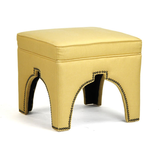 Marnix Cubic Stool by Zentique in oak. Made from oak in a transitional style.