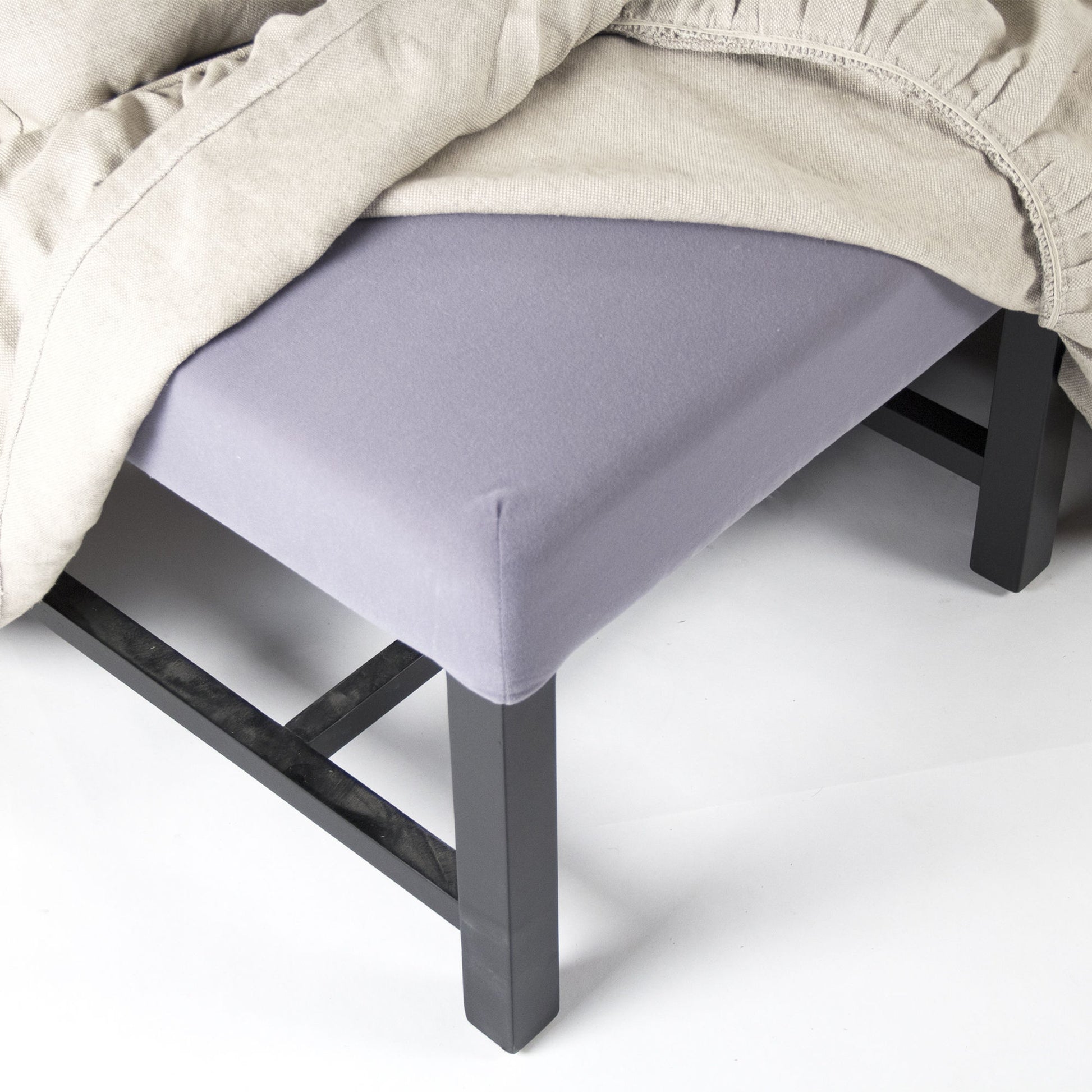 Jasper Bench by Zentique in natural linen and birch. Made from unique in a cottage & farmhouse style.