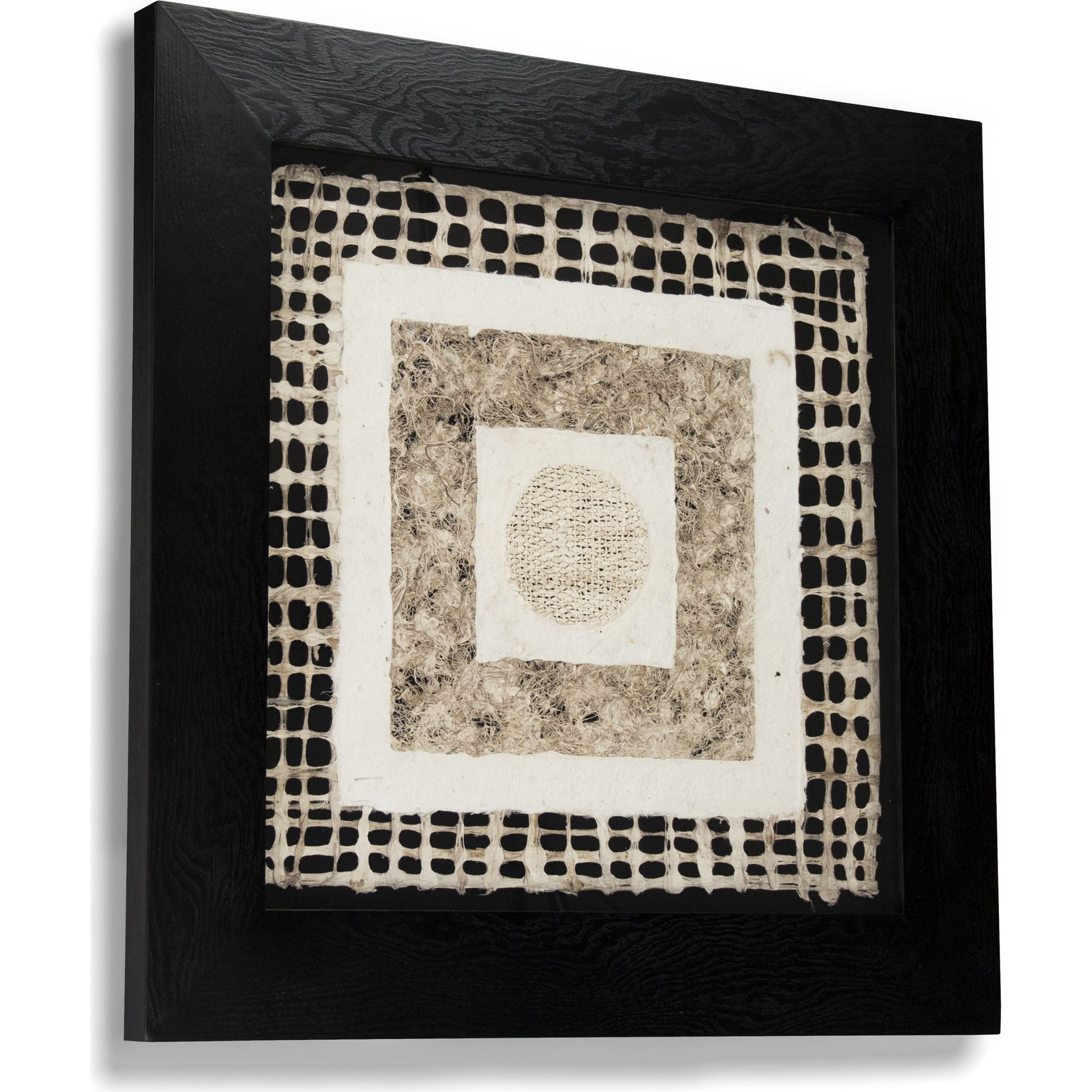 Abstract Paper Dark Framed Art by Zentique in fir wood, glass. Made from pine wood, mdf, glass in a modern style.