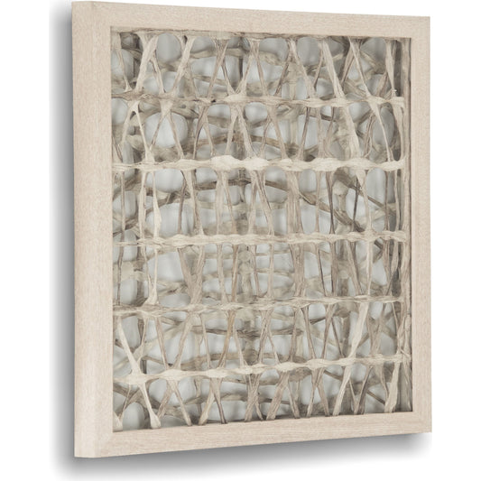 Abstract Paper Wood-Framed Art by Zentique in fir wood, glass. Made from pine wood, glass in a eclectic & global style.