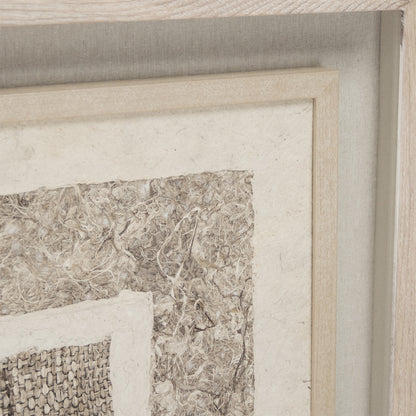 Abstract Paper Dark Framed Art by Zentique in fir wood, glass. Made from pine wood, mdf, glass in a modern style.