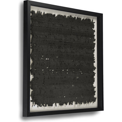 Abstract Black Paper Framed Art by Zentique in black paper in black frame and fir wood, glass. Made from pine wood, glass in a modern style.
