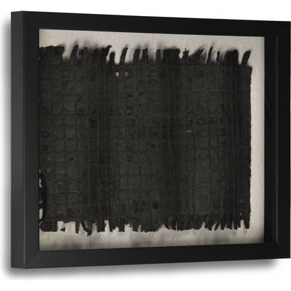 Abstract Black Paper Framed Art by Zentique in black paper in black frame and fir wood, glass. Made from pine wood, glass in a modern style.