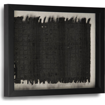 Abstract Black Paper Framed Art by Zentique in black paper in black frame and fir wood, glass. Made from pine wood, glass in a modern style.