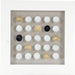 Abstract Framed Shell Art by Zentique in fir wood, glass. Made from mdf, glass in a coastal style.