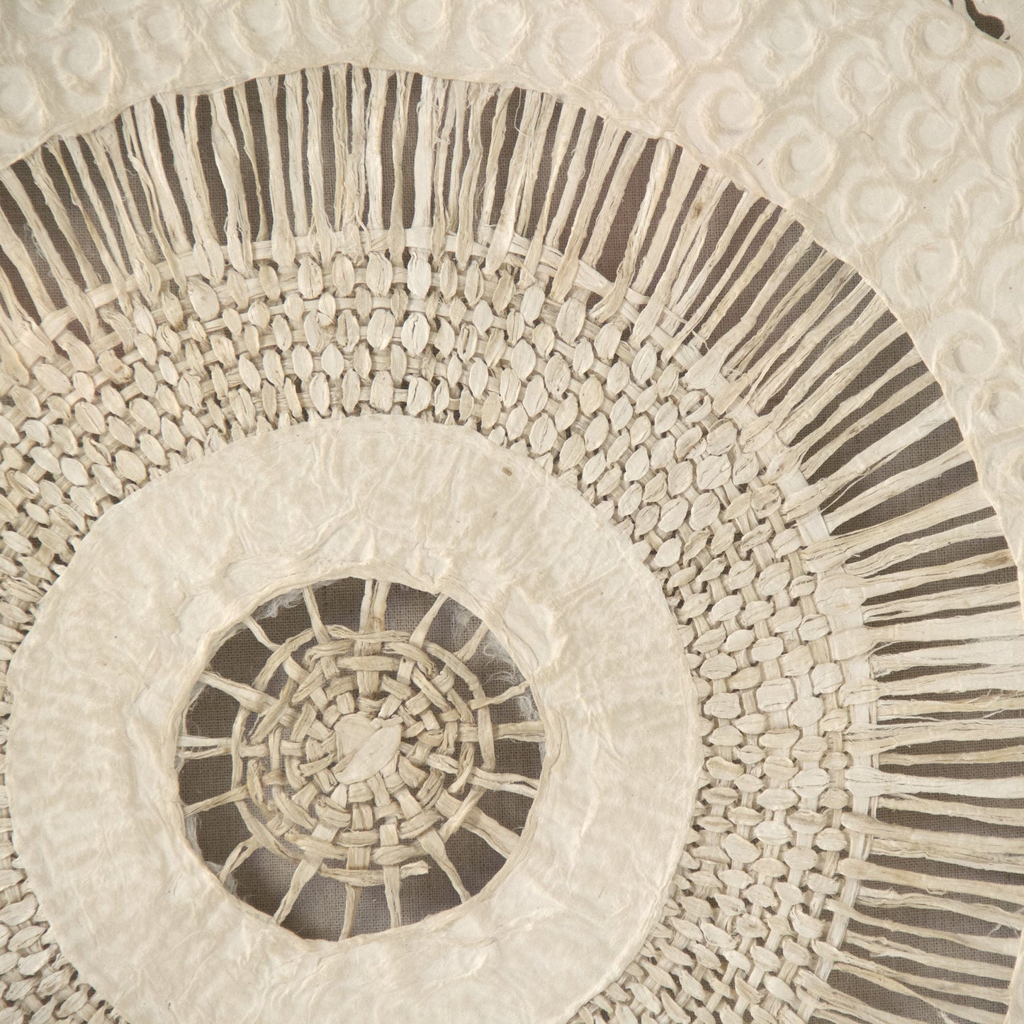 003 S-336402 | Closeup | Abstract Paper by Zentique in natural linen and paper, acrylic frame. Made from acrylic, mdf in a eclectic & global style.