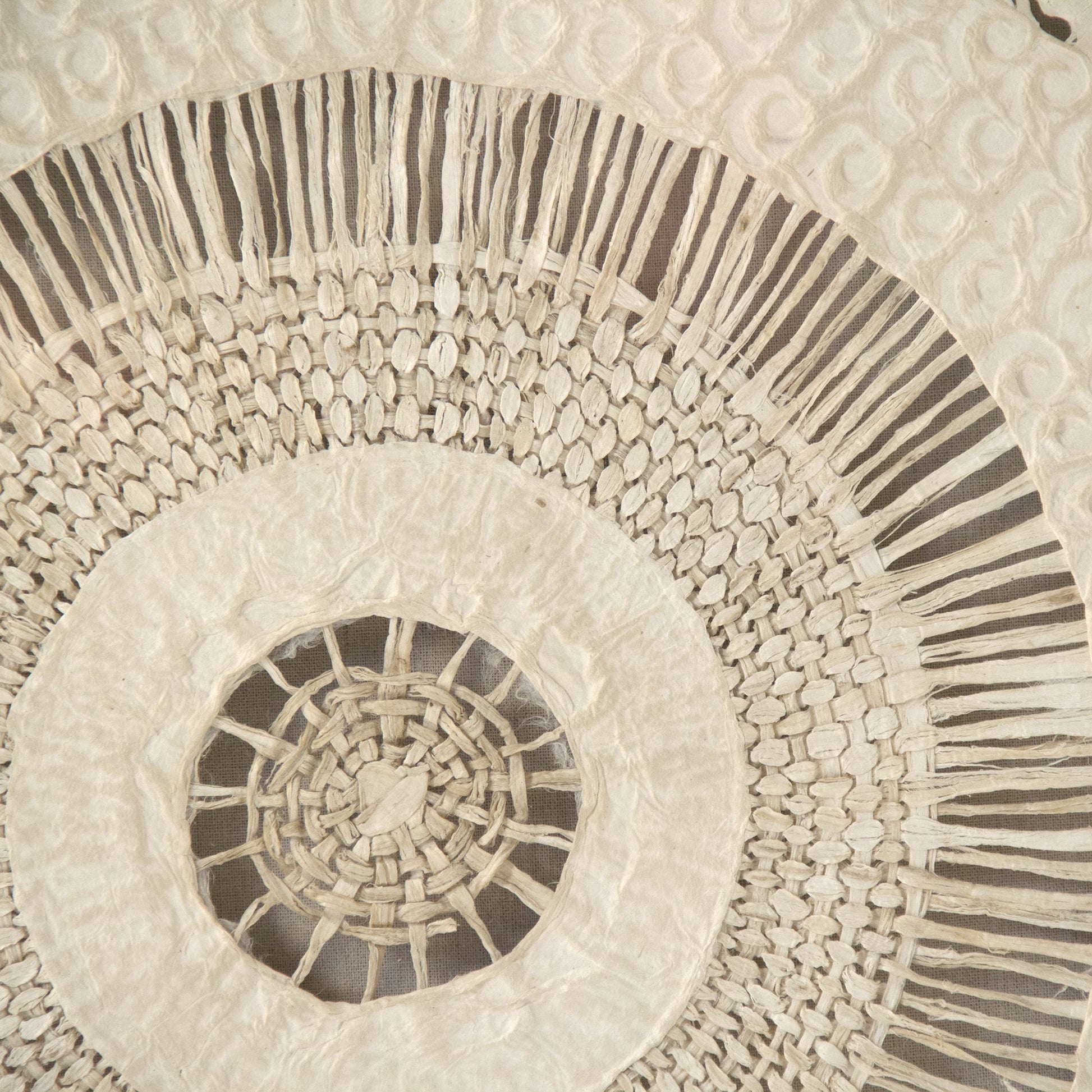 Abstract Paper by Zentique in natural linen and paper, acrylic frame. Made from acrylic, mdf in a eclectic & global style.