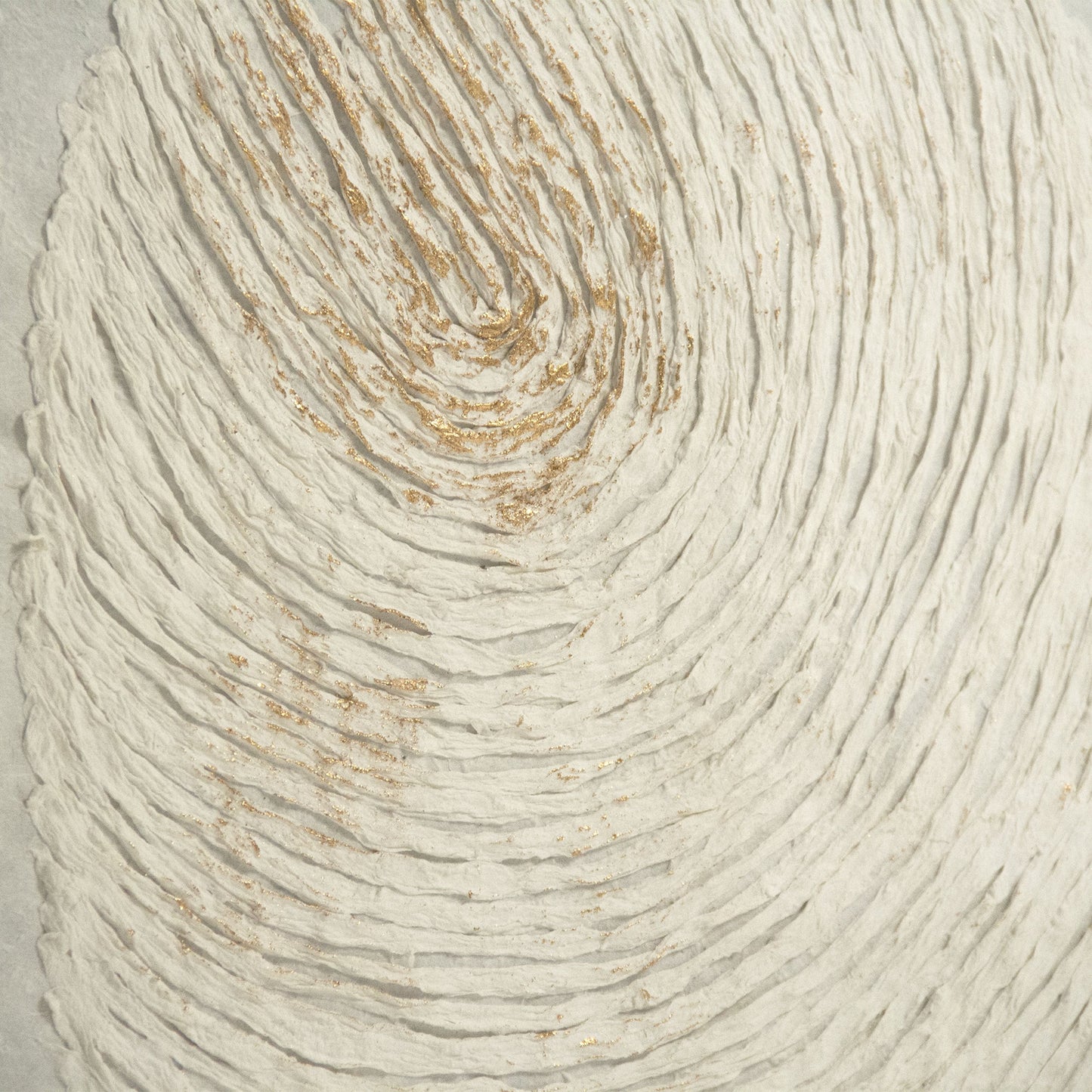001 S-338629 | Closeup | Abstract Fingerprint Framed Art by Zentique in paper on neutral background in white frame and fir wood, glass, paper. Made from pine wood, glass in a modern style.