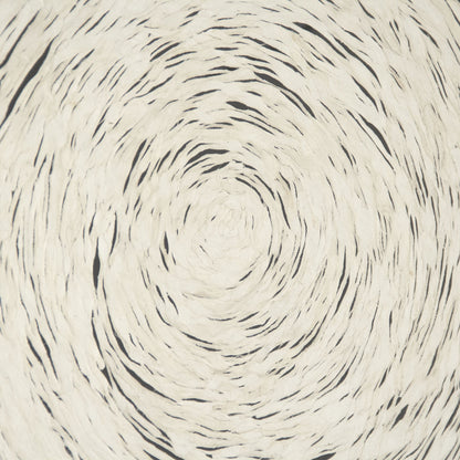 Abstract Spiral Paper Framed Art by Zentique in off-white paper on neutral background and fir wood, glass. Made from mdf, glass in a modern style.