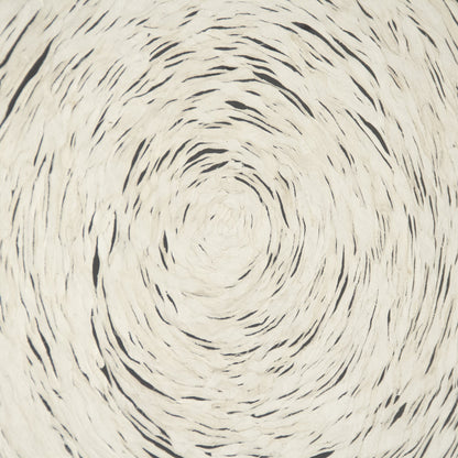 Abstract Spiral Paper Framed Art by Zentique in off-white paper on neutral background and fir wood, glass. Made from mdf, glass in a modern style.