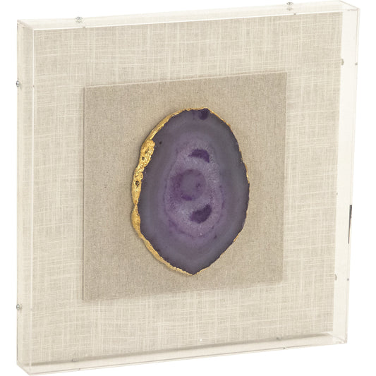 Geode Acrylic Framed Wall Art by Zentique in acrylic, geode, mdf. Made from acrylic, geode, mdf in a coastal style.