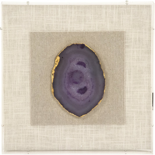 Geode Acrylic Framed Wall Art by Zentique in acrylic, geode, mdf. Made from acrylic, geode, mdf in a coastal style.