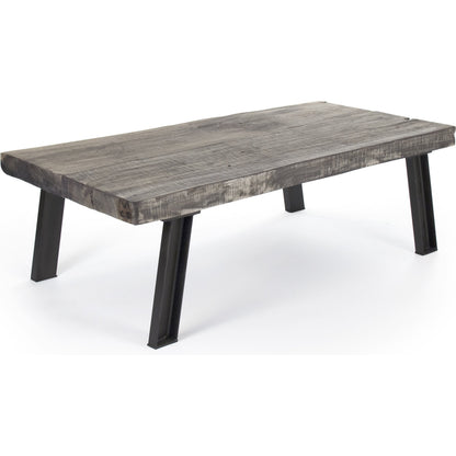 Mason Coffee Table by Zentique in weathered and oak, iron. Made from oak, iron in a modern style.