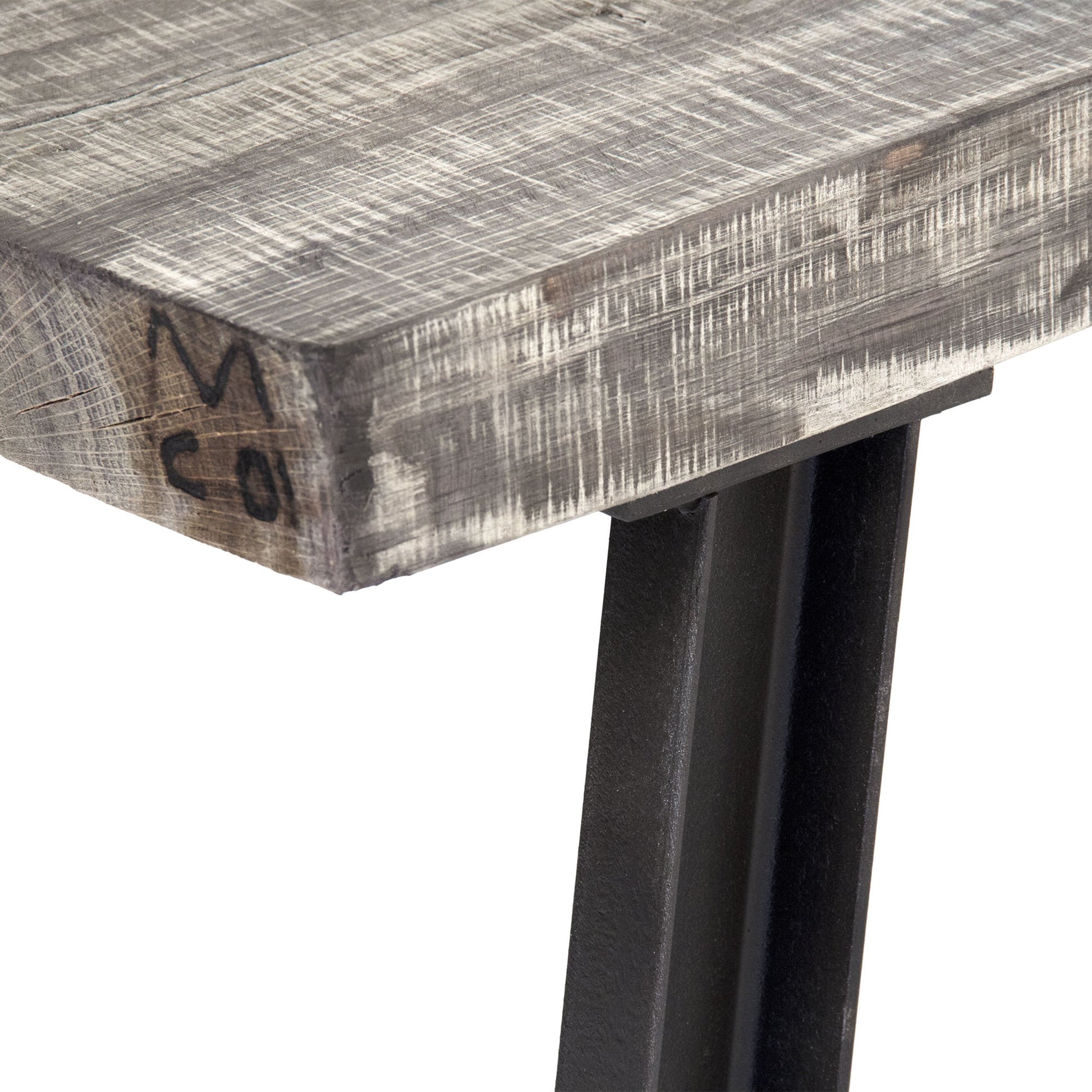 Mason Coffee Table by Zentique in weathered and oak, iron. Made from oak, iron in a modern style.