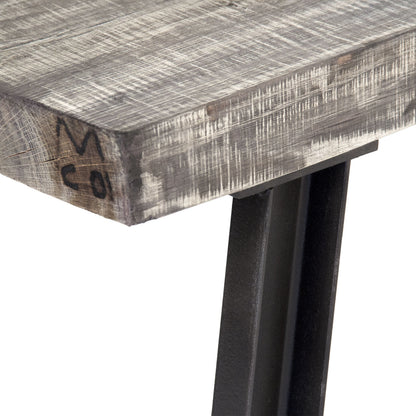 Mason Coffee Table by Zentique in weathered and oak, iron. Made from oak, iron in a modern style.