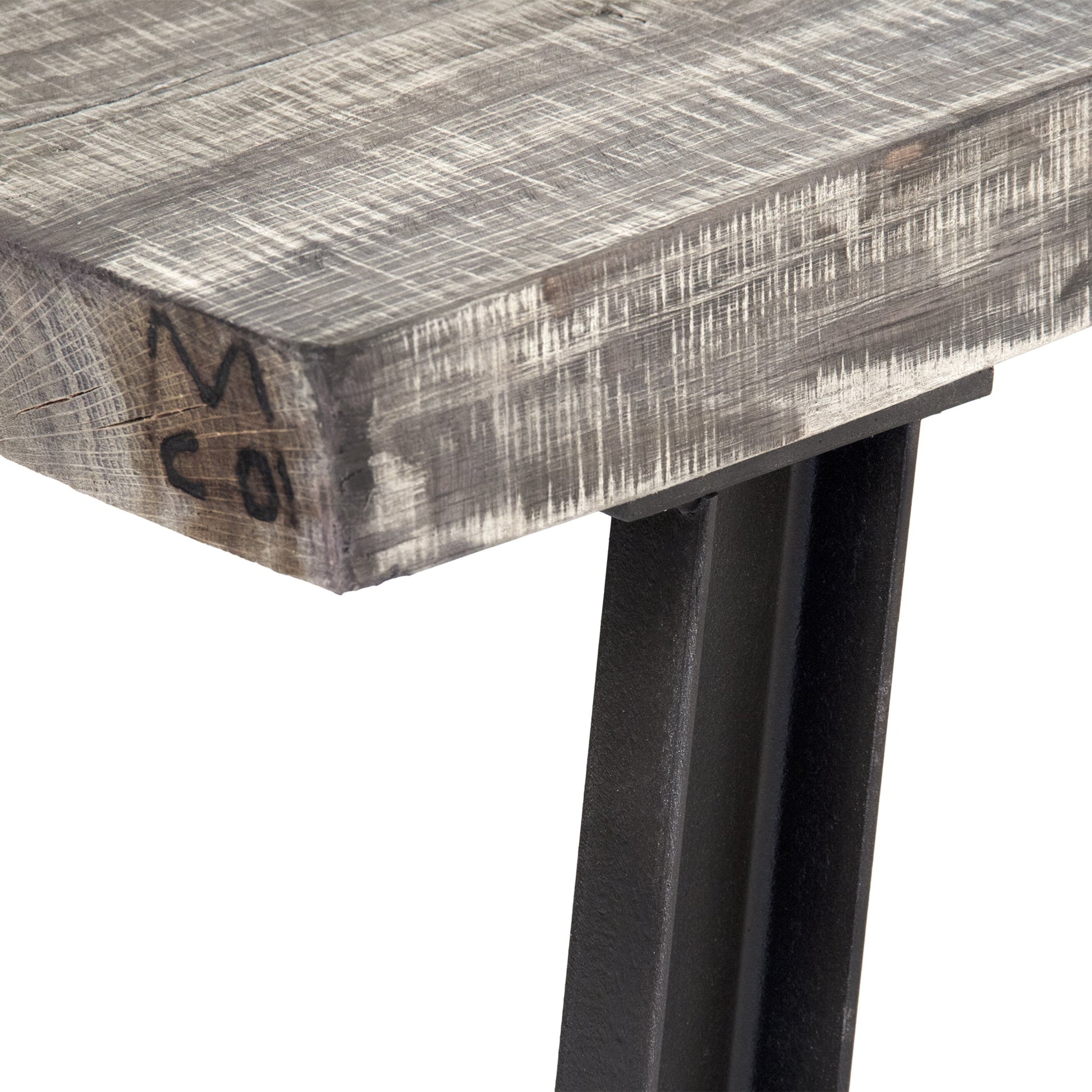 Mason Coffee Table by Zentique in weathered and oak, iron. Made from oak, iron in a modern style.