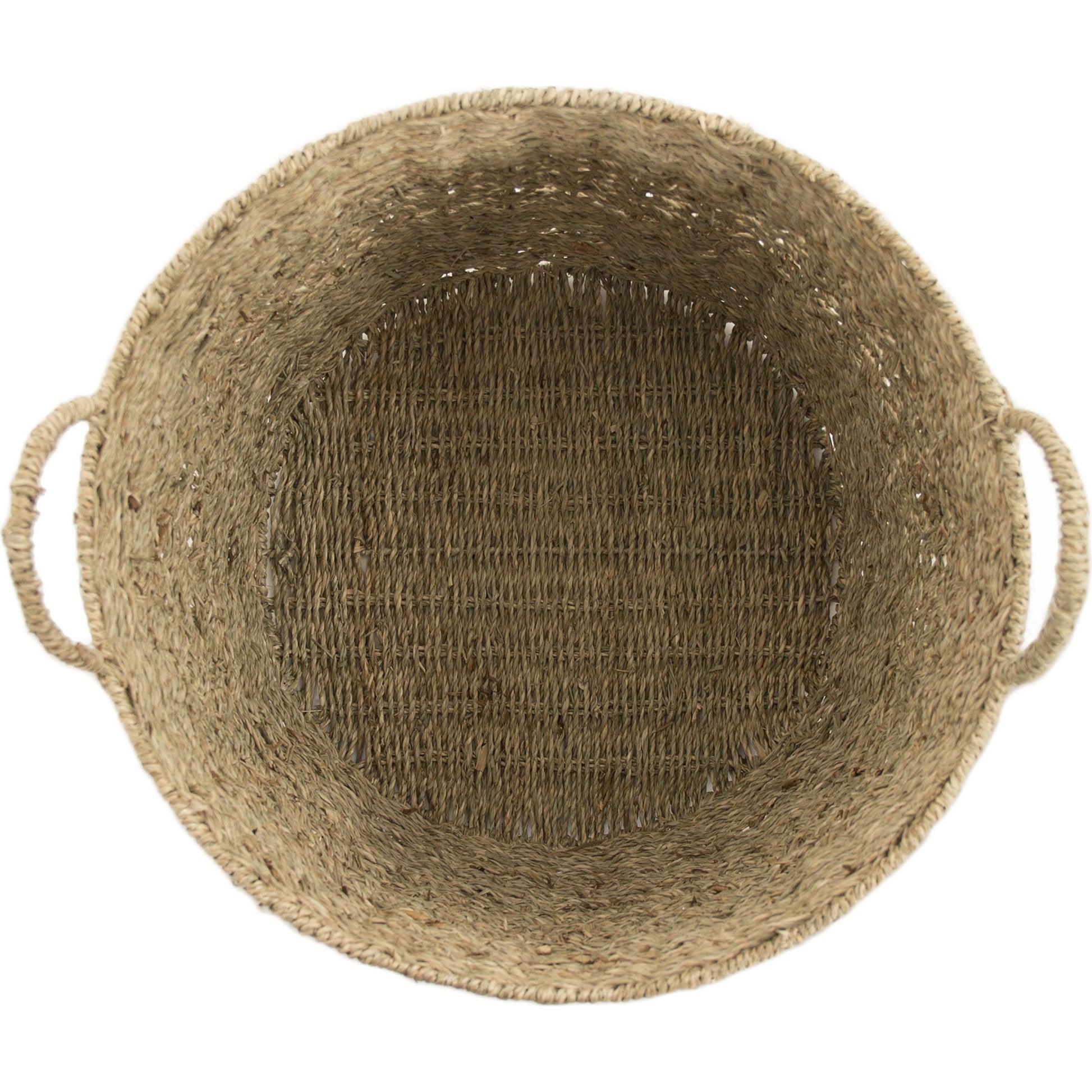 Woven Metal Basket by Zentique in brown and seagrass over metal. Made from seagrass over metal in a cottage & farmhouse style.
