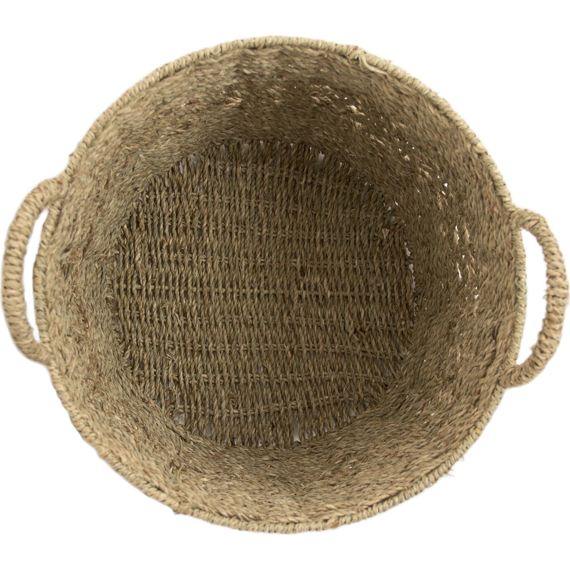 Woven Metal Basket by Zentique in brown and seagrass over metal. Made from seagrass over metal in a cottage & farmhouse style.