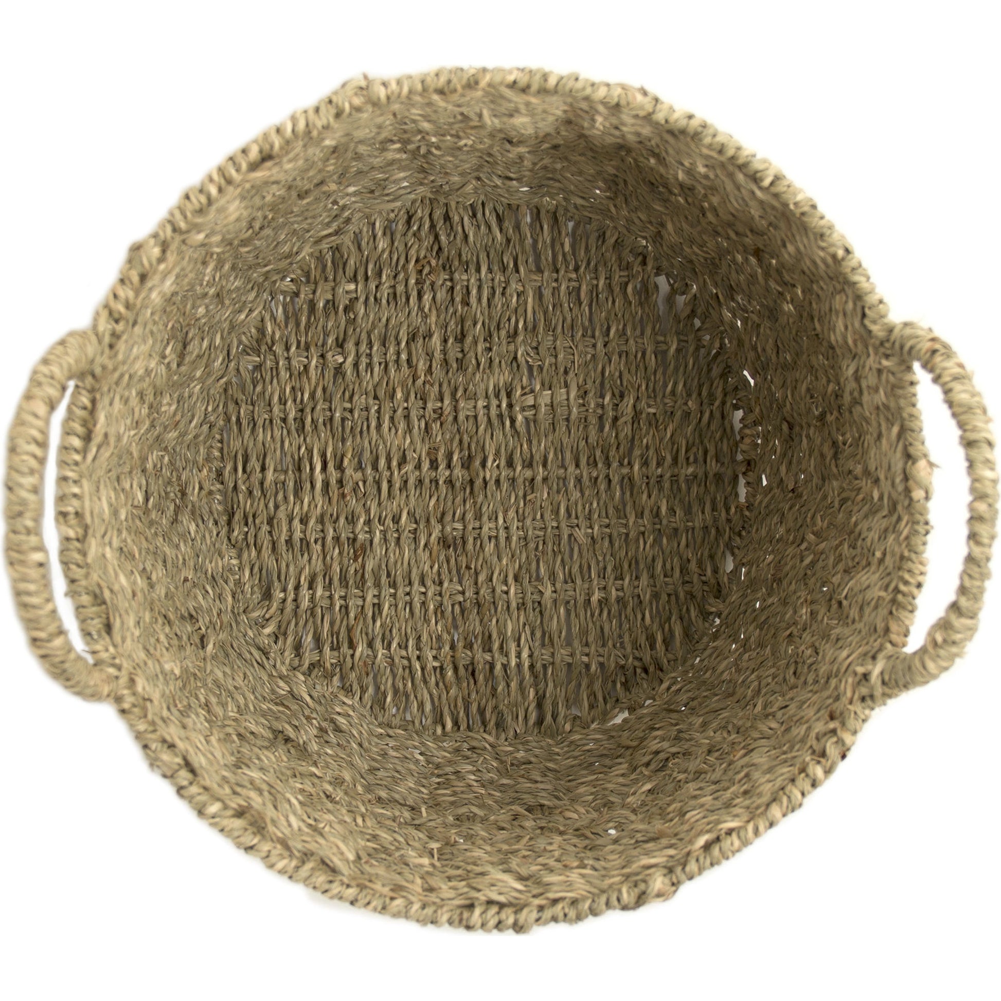 Woven Metal Basket by Zentique in brown and seagrass over metal. Made from seagrass over metal in a cottage & farmhouse style.