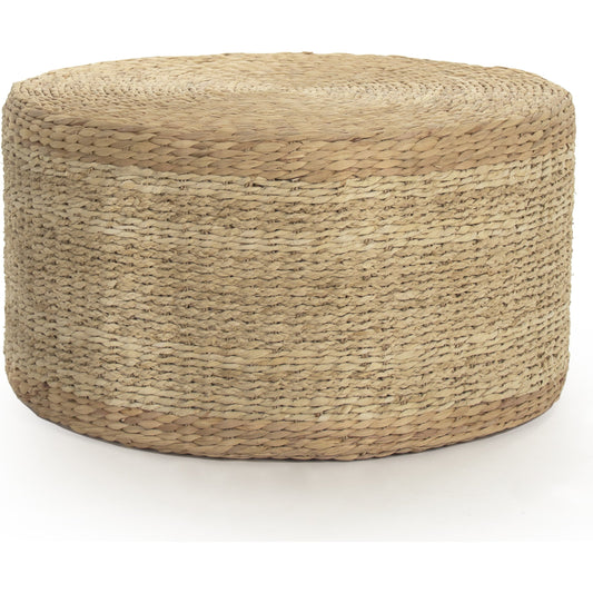 Woven Ottoman by Zentique. Made from unique in a transitional style.