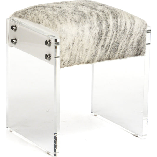 Vanity Stool by Zentique in acrylic. Made from acrylic in a modern style.