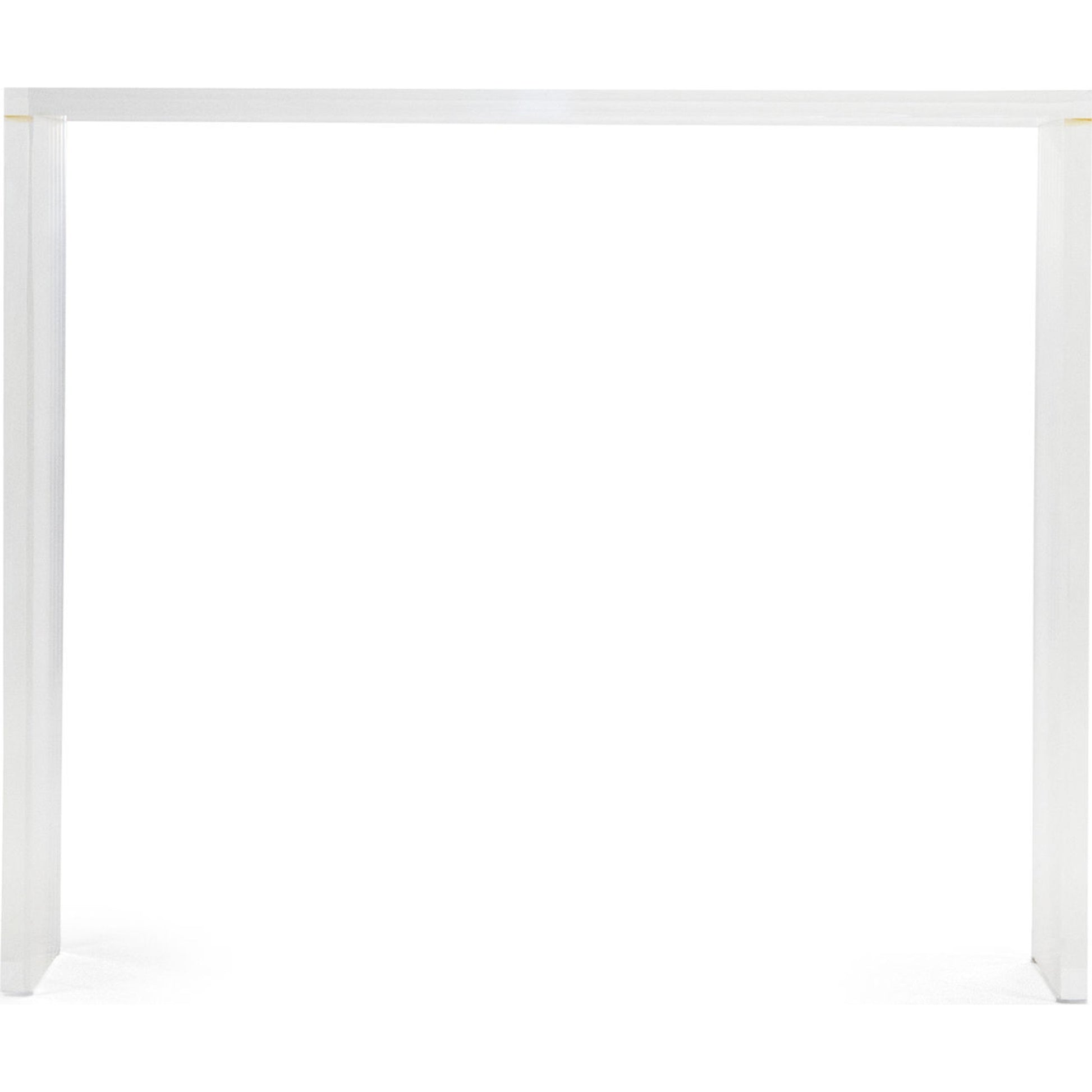 Cleon Acrylic Console by Zentique in clear and acrylic. Made from unique in a modern style.