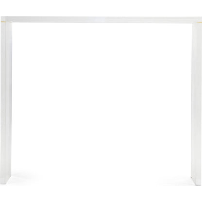 Cleon Acrylic Console by Zentique in clear and acrylic. Made from unique in a modern style.