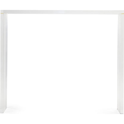 Cleon Acrylic Console by Zentique in clear and acrylic. Made from unique in a modern style.