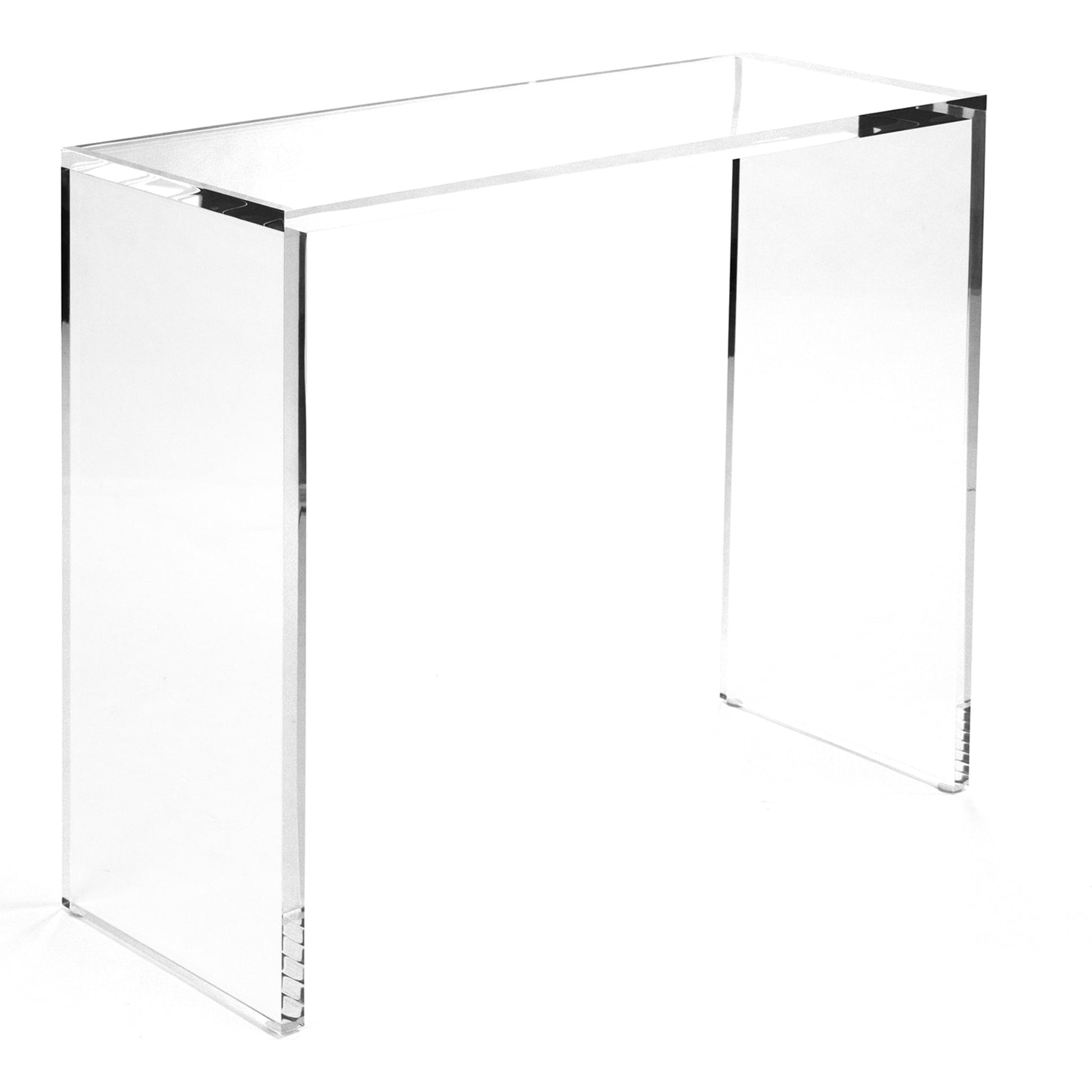 Cleon Acrylic Console by Zentique in clear and acrylic. Made from unique in a modern style.
