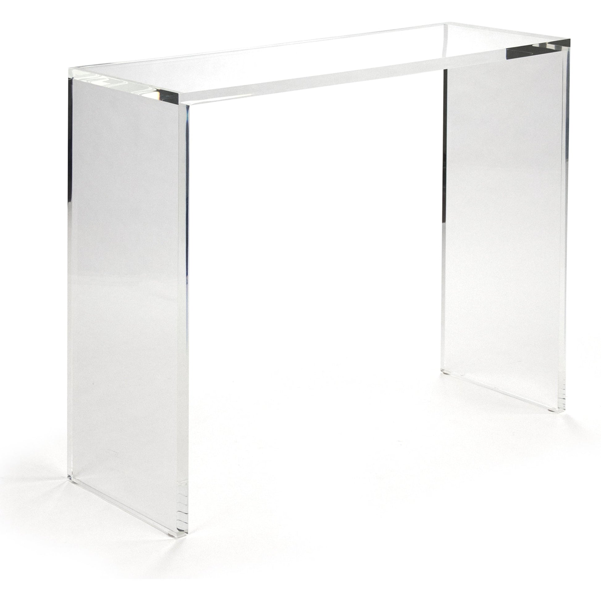 Cleon Acrylic Console by Zentique in clear and acrylic. Made from unique in a modern style.