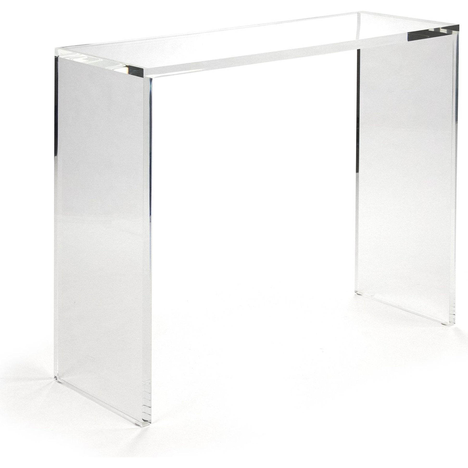Cleon Acrylic Console by Zentique in clear and acrylic. Made from unique in a modern style.