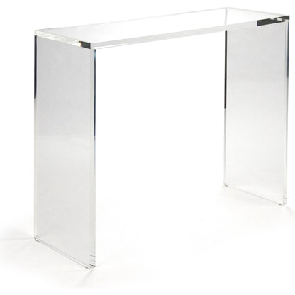 Cleon Acrylic Console by Zentique in clear and acrylic. Made from unique in a modern style.