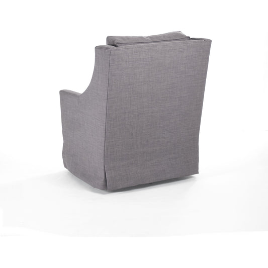 Carrie Chair by Zentique in 100% polyester, blue-gray and wood. Made from unique in a transitional style.