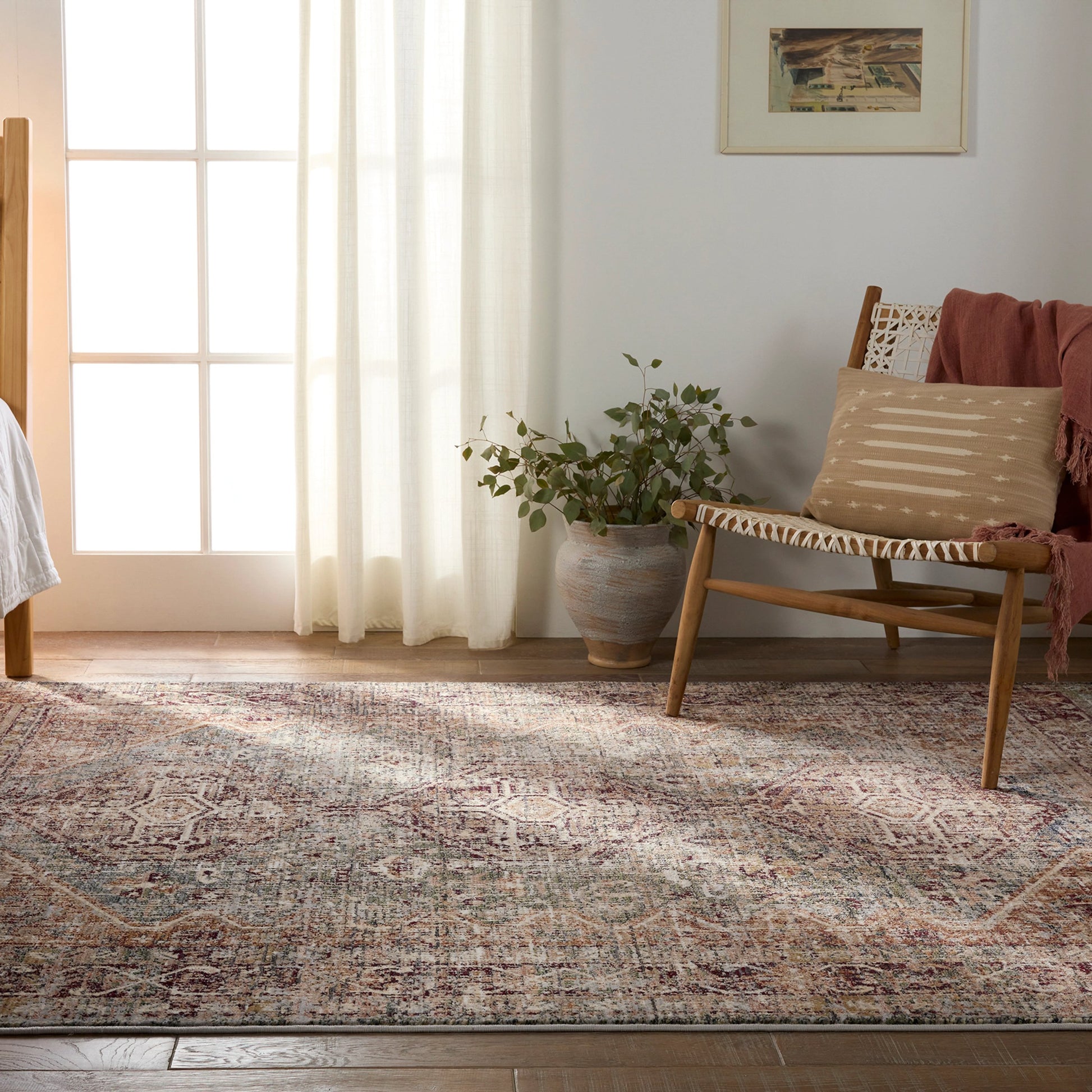 Zefira ZFA16 Rug by Jaipur Living in red, blue. Made from 100% polypropylene in a unique style.