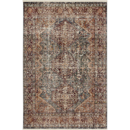 Zefira ZFA16 Rug by Jaipur Living in red, blue. Made from 100% polypropylene in a unique style.