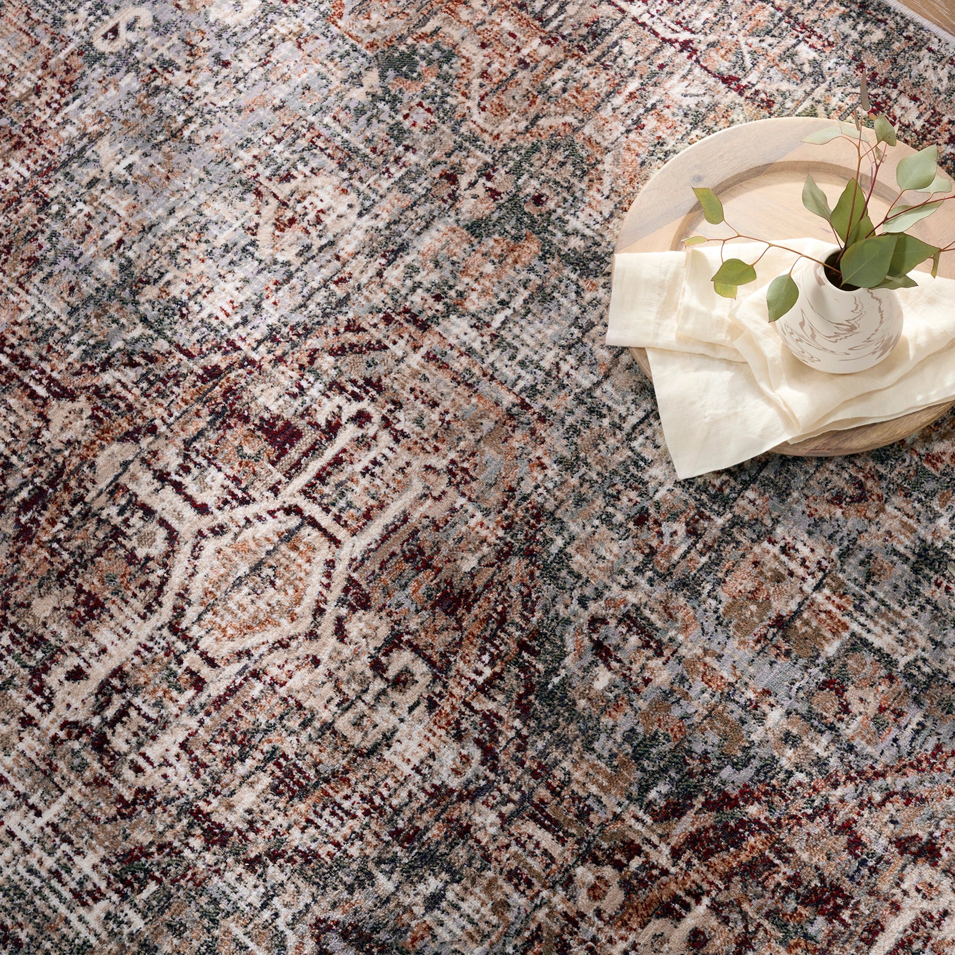 Zefira ZFA16 Rug by Jaipur Living in red, blue. Made from 100% polypropylene in a unique style.