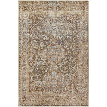 Zefira ZFA17 Rug by Jaipur Living in tan, taupe. Made from 100% polypropylene in a unique style.
