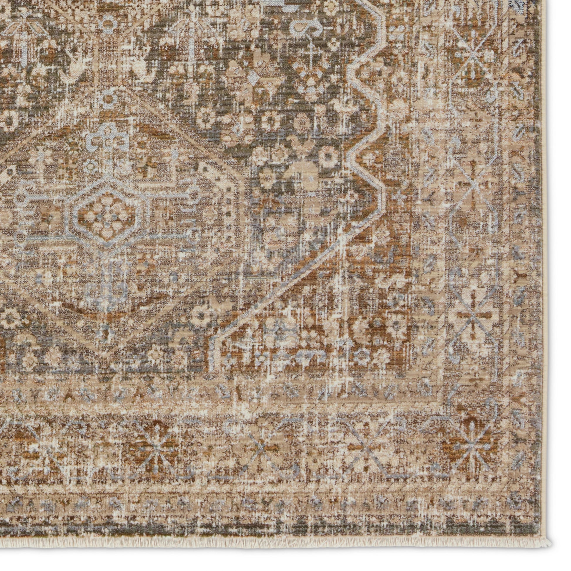 Zefira ZFA17 Rug by Jaipur Living in tan, taupe. Made from 100% polypropylene in a unique style.